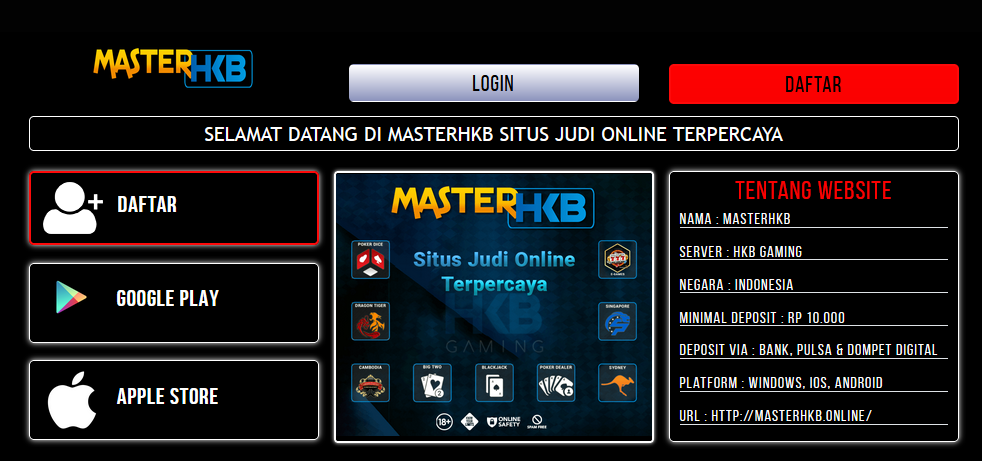 MasterHKB | Daftar MasterHKB | Login MasterHKB | Link Alternatif MasterHKB